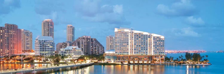 Miami Panoramic Skyline Cityscape (Evening)