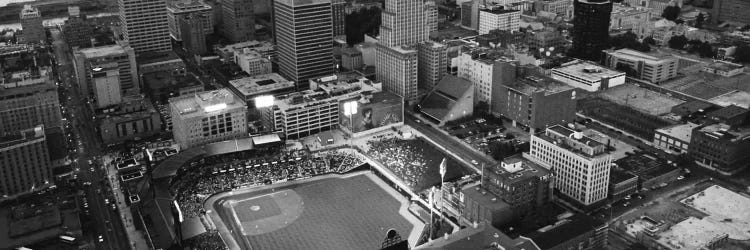 Memphis Panoramic Skyline Cityscape (Black & White)