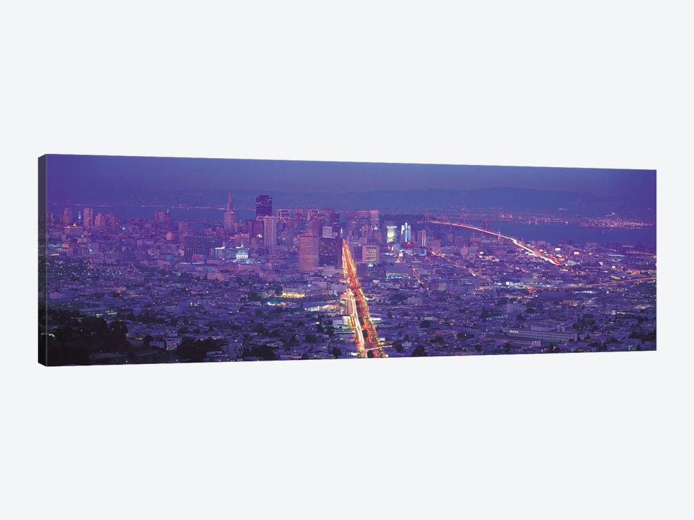 San Francisco Panoramic Skyline Cityscape (Sunset) by Unknown Artist 1-piece Canvas Print
