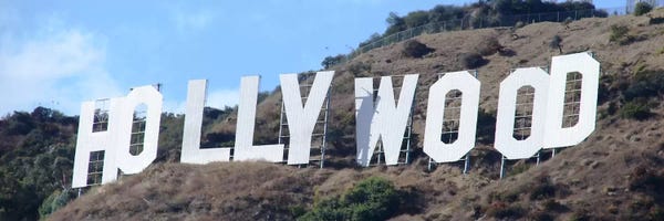 Hollywood Sign: Hollywood Panoramic Skyline Cityscape (Sign) by Unknown Artist