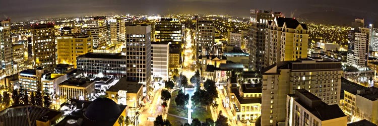 San Jose Panoramic Skyline Cityscape (Night View)