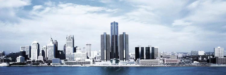 Detroit Panoramic Skyline Cityscape