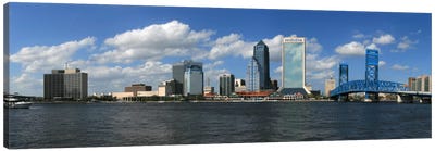 Jacksonville Panoramic Skyline Cityscape Canvas Art Print - Jacksonville Art
