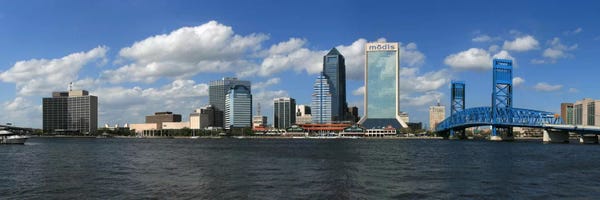 Jacksonville: Jacksonville Panoramic Skyline Cityscape by Unknown Artist