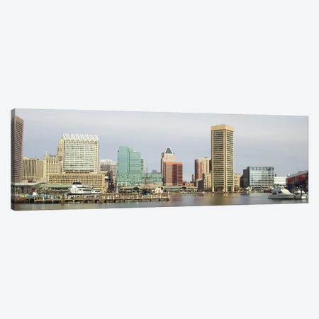 Baltimore Panoramic Skyline Cityscape Canvas Print #6066} by Unknown Artist Canvas Art