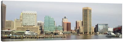 Baltimore Panoramic Skyline Cityscape Canvas Art Print - Public Domain TEMP