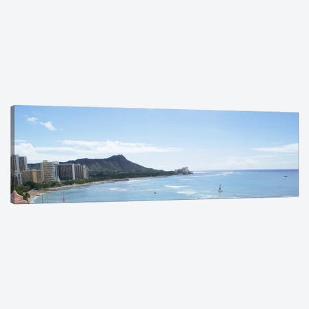 Honolulu Panoramic Skyline Cityscape Canvas Print #6073} by Unknown Artist Canvas Artwork