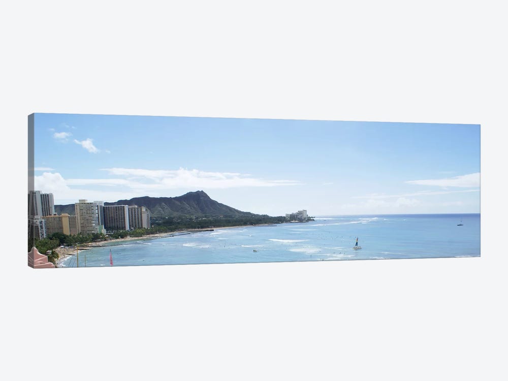 Honolulu Panoramic Skyline Cityscape by Unknown Artist 1-piece Canvas Wall Art