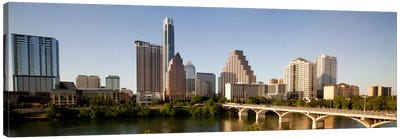 Austin Panoramic Skyline Cityscape Canvas Art Print - Austin Art