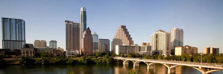Austin Panoramic Skyline Cityscape by Unknown Artist wall art