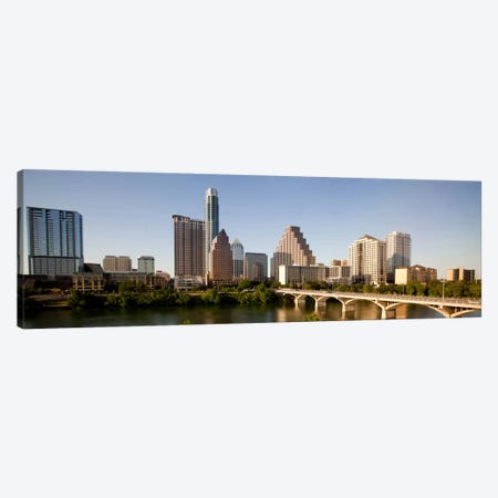Austin Panoramic Skyline Cityscape Canvas Print #6077} by Unknown Artist Canvas Art Print