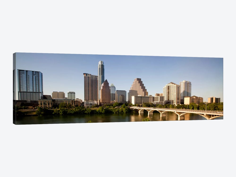 Austin Panoramic Skyline Cityscape by Unknown Artist 1-piece Canvas Wall Art