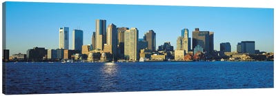 Boston Panoramic Skyline Cityscape Canvas Art Print - Massachusetts Art