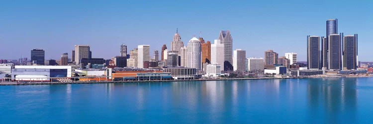 Detroit Panoramic Skyline Cityscape