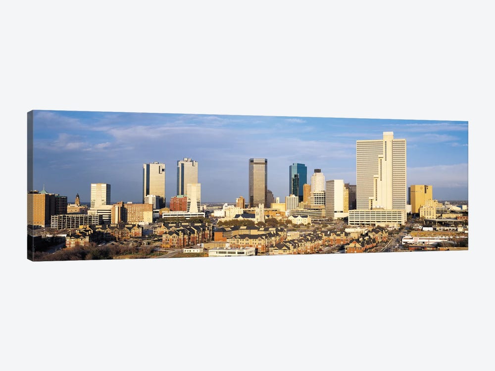 Fort Worth Panoramic Skyline Cityscape by Unknown Artist 1-piece Canvas Art