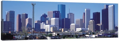 Houston Panoramic Skyline Cityscape Canvas Art Print - Houston Art
