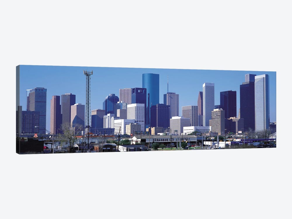Houston Panoramic Skyline Cityscape 1-piece Canvas Art