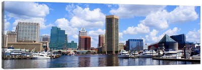 Baltimore Panoramic Skyline Cityscape Canvas Art Print