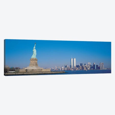 New York Panoramic Skyline Cityscape Canvas Print #6108} by Unknown Artist Canvas Art