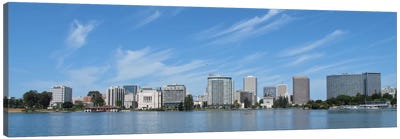 Oakland Panoramic Skyline Cityscape Canvas Art Print - Oakland Art