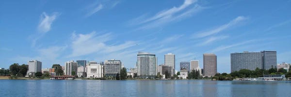 Oakland: Oakland Panoramic Skyline Cityscape by Unknown Artist