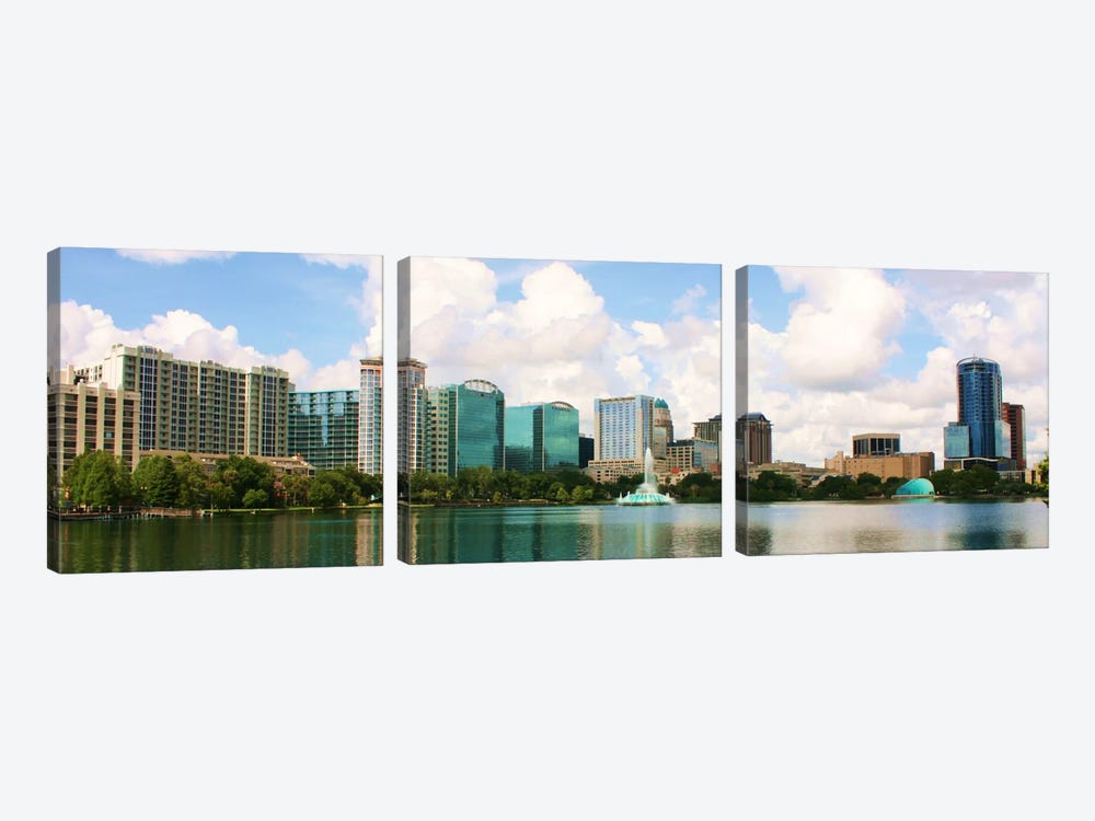 Orlando Panoramic Skyline Cityscape by Unknown Artist 3-piece Canvas Art
