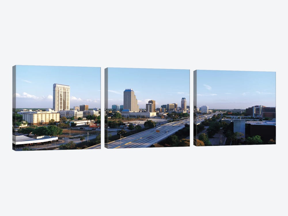 Orlando Panoramic Skyline Cityscape by Unknown Artist 3-piece Canvas Art Print