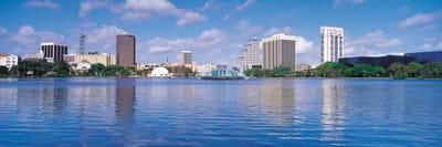 Orlando Panoramic Skyline Cityscape by Unknown Artist canvas print