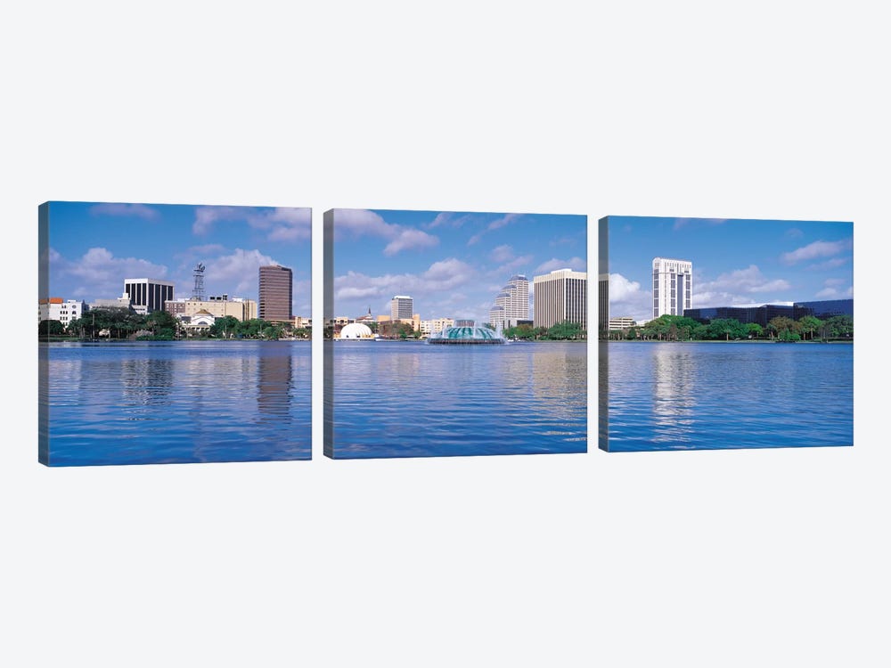 Orlando Panoramic Skyline Cityscape by Unknown Artist 3-piece Canvas Print
