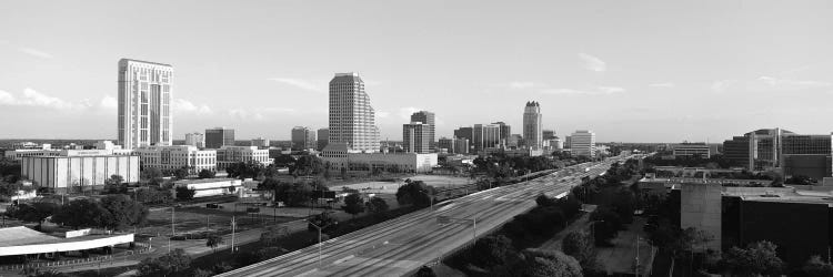 Orlando Panoramic Skyline Cityscape (Black & White) by Unknown Artist wall art