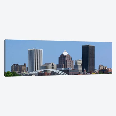 Rochester Panoramic Skyline Cityscape Canvas Print #6126} by Unknown Artist Canvas Art Print