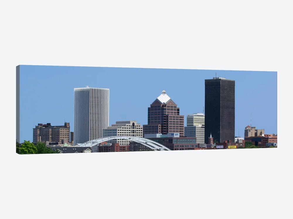 Rochester Panoramic Skyline Cityscape 1-piece Canvas Print