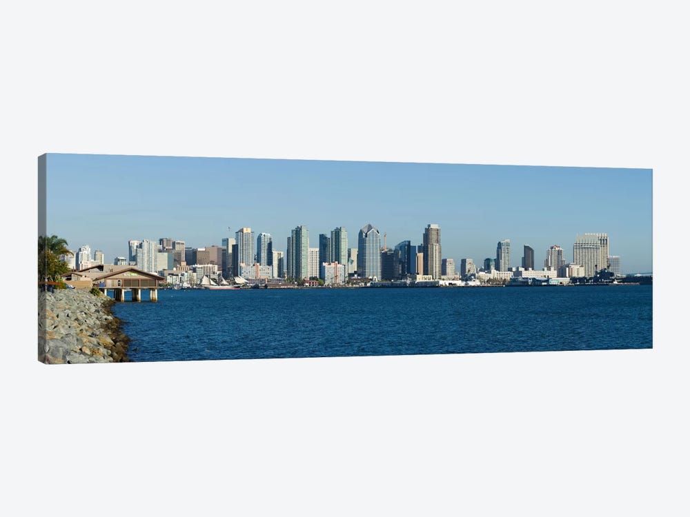 San Diego Panoramic Skyline Cityscape by Unknown Artist 1-piece Canvas Wall Art