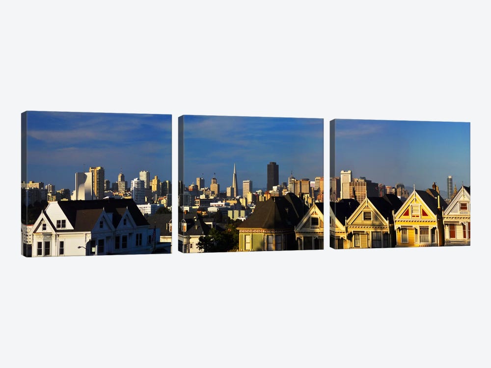 San Francisco Panoramic Skyline Cityscape by Unknown Artist 3-piece Canvas Artwork
