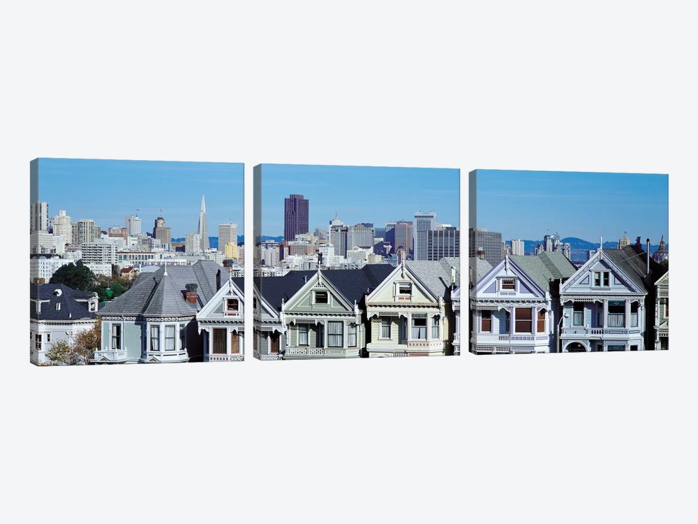 San Francisco Panoramic Skyline Cityscape by Unknown Artist 3-piece Art Print