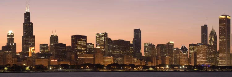 Chicago Panoramic Skyline Cityscape (Dusk)