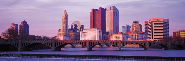 Columbus Panoramic Skyline Cityscape (Dusk)