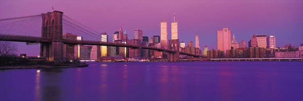 Brooklyn: New York Panoramic Skyline Cityscape (Dusk) by Unknown Artist