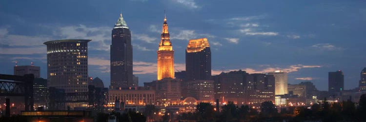 Cleveland Panoramic Skyline Cityscape (Dusk)