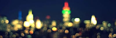 New York Panoramic Skyline Cityscape I (Night) by Unknown Artist canvas print