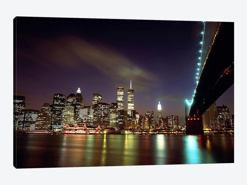 Downtown New York by Unknown Artist 1-piece Canvas Print