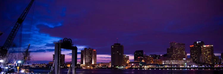 Nola Panoramic Skyline Cityscape (Night) by Unknown Artist wall art