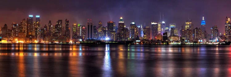 New York Panoramic Skyline Cityscape (Night) by Unknown Artist wall art