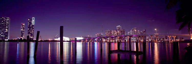 Miami Panoramic Skyline Cityscape (Night)