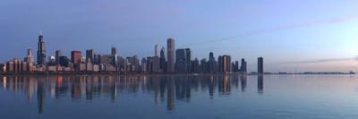 Chicago Panoramic Skyline Cityscape (Sunrise) by Unknown Artist multi panel art