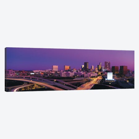 Atlanta Panoramic Skyline Cityscape (Sunset) Canvas Print #6270} by Unknown Artist Canvas Wall Art