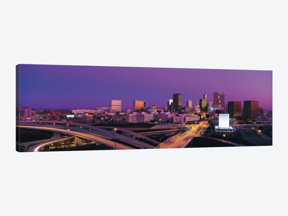 Atlanta Panoramic Skyline Cityscape (Sunset) by Unknown Artist 1-piece Canvas Wall Art