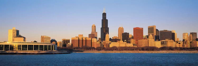 Chicago Panoramic Skyline Cityscape (Sunset)