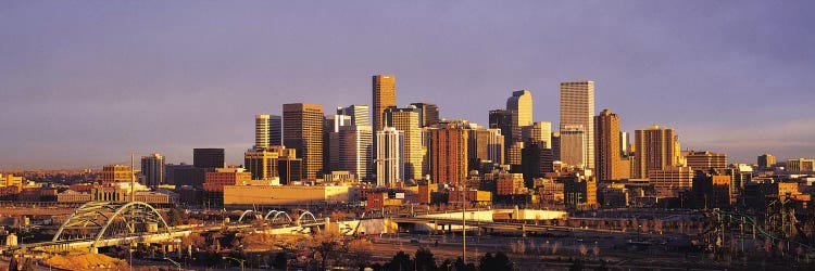 Denver Panoramic Skyline Cityscape (Sunset)