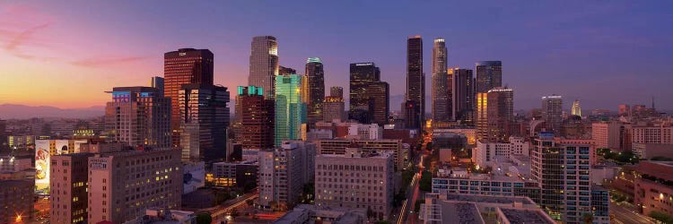 Los Angeles Panoramic Skyline Cityscape (Sunset)